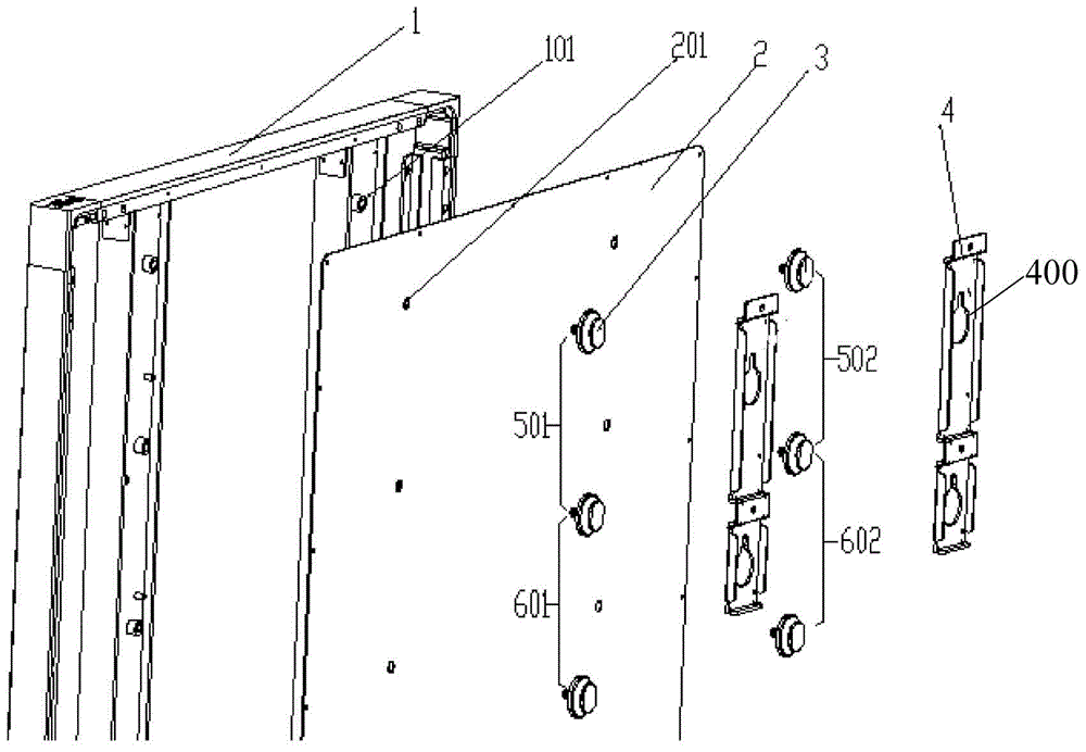Wall-mounted device and display component