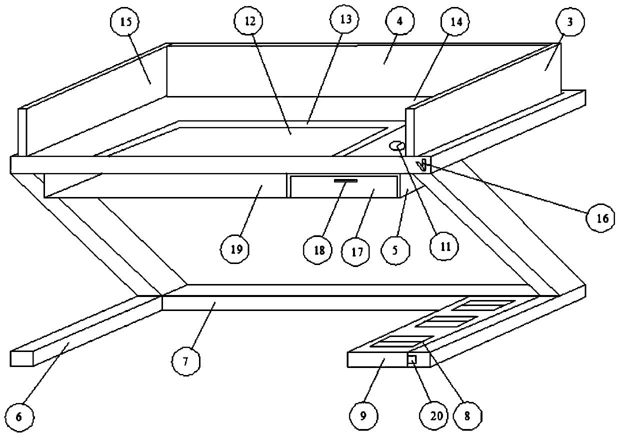 System with desktop heating function