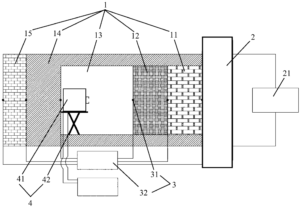 Measurement and design system and design method for furnace wall thermal insulation structure of waste incineration furnace