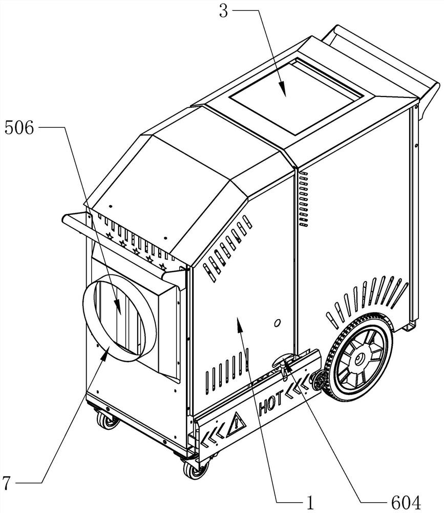 Granule fan heater