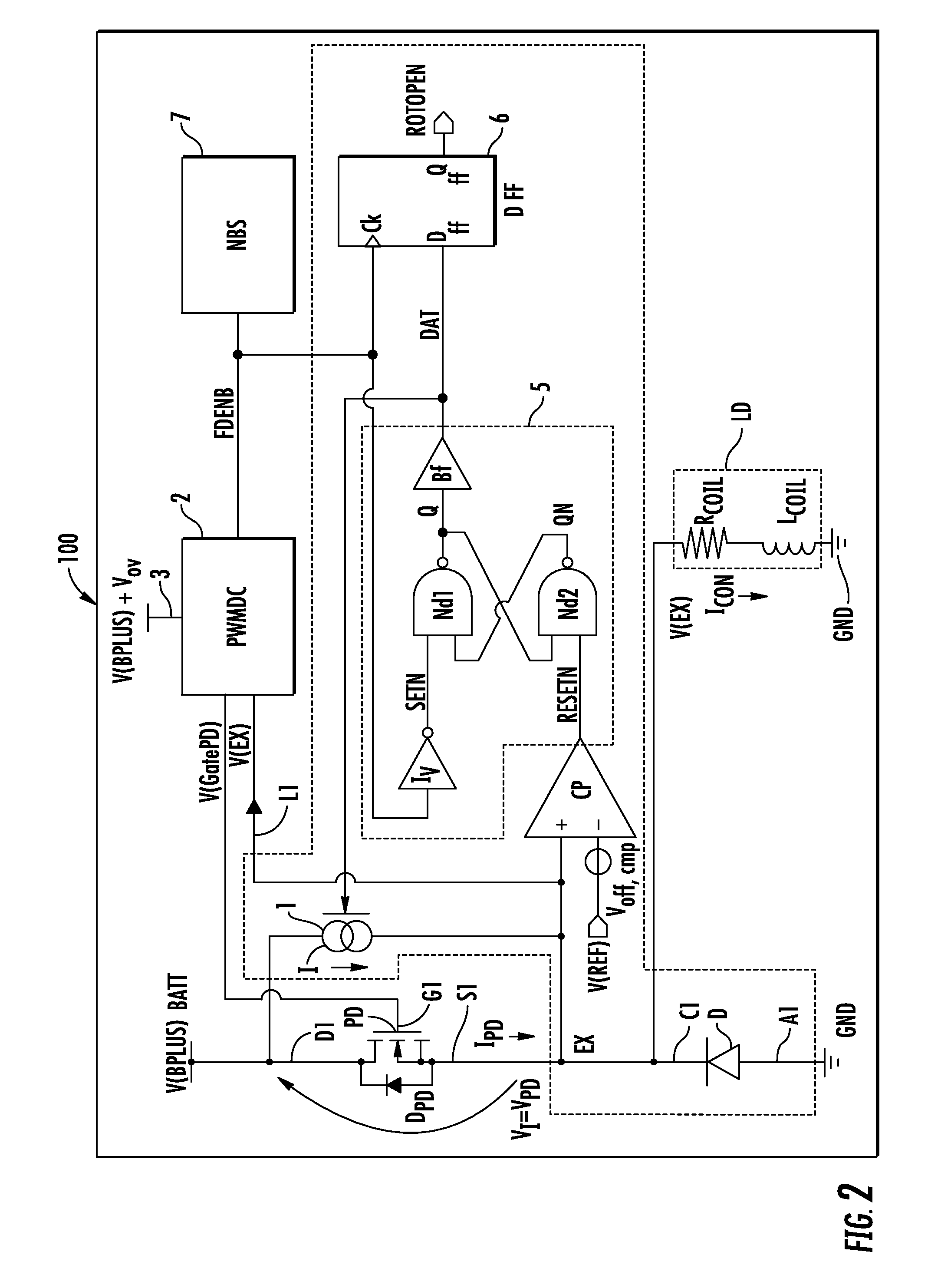 Driving circuit for an electric load and electric system comprising the circuit