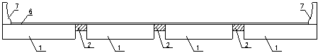 Method for assembled integral type reinforced concrete slab bridge