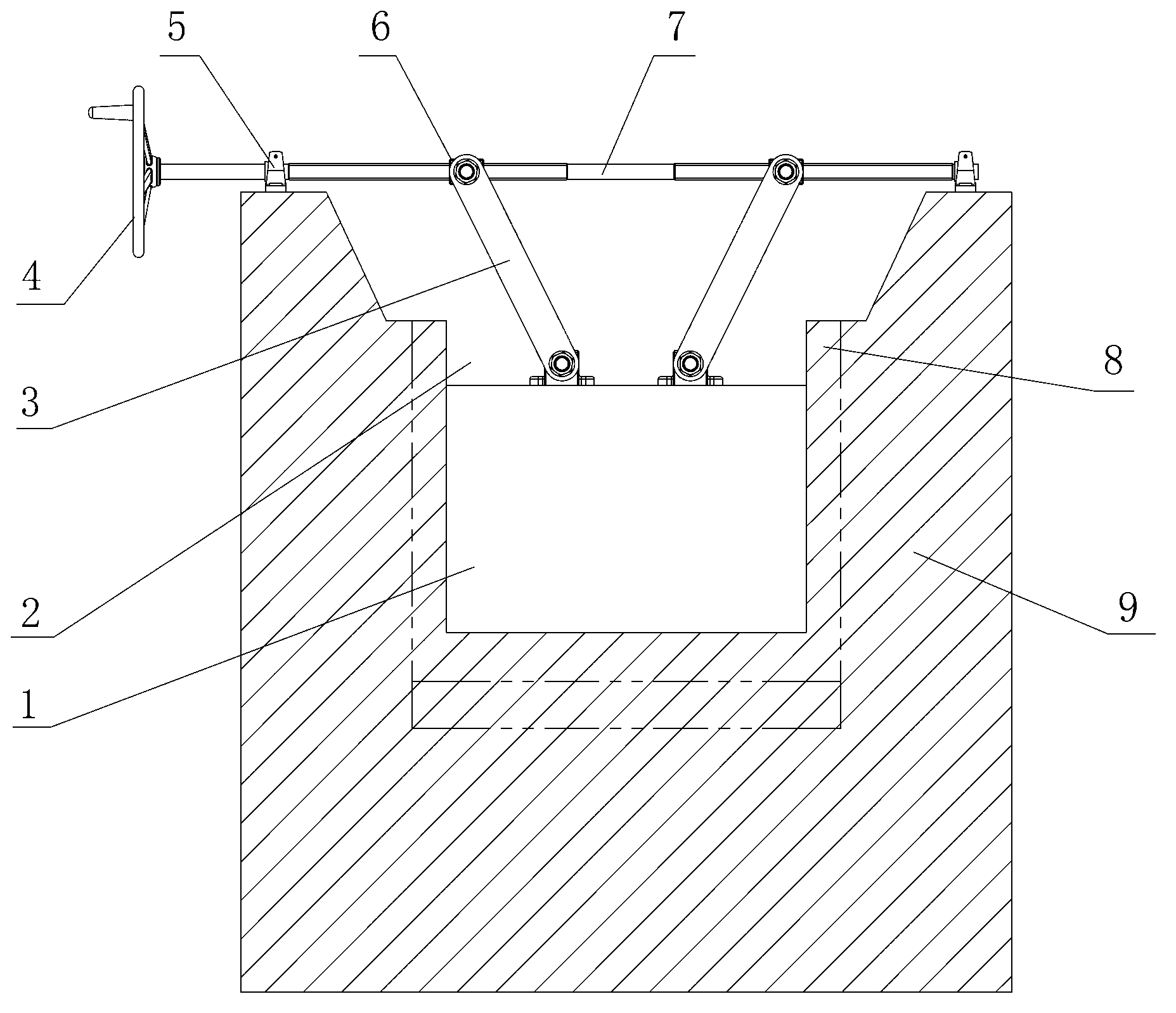 Air floatation tank structure applied to sea culture of prawns and used for removing air floatation bubbles