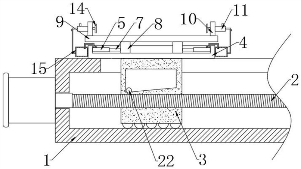 Translation mechanical device for machining production