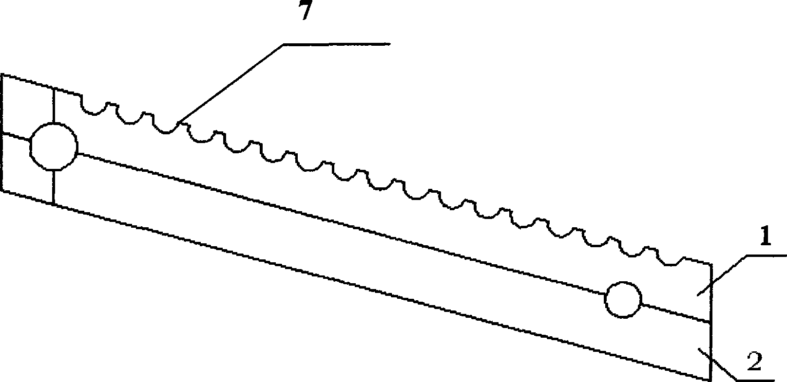 Combined magnetic force separating mechanism for removing iron dust in plastic