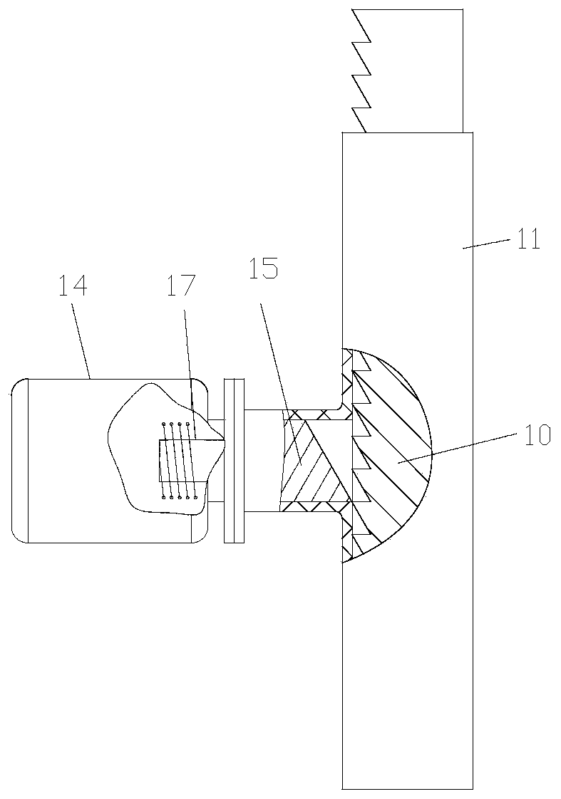 Anti-blocking device of tobacco cutter vertical distributing mechanism