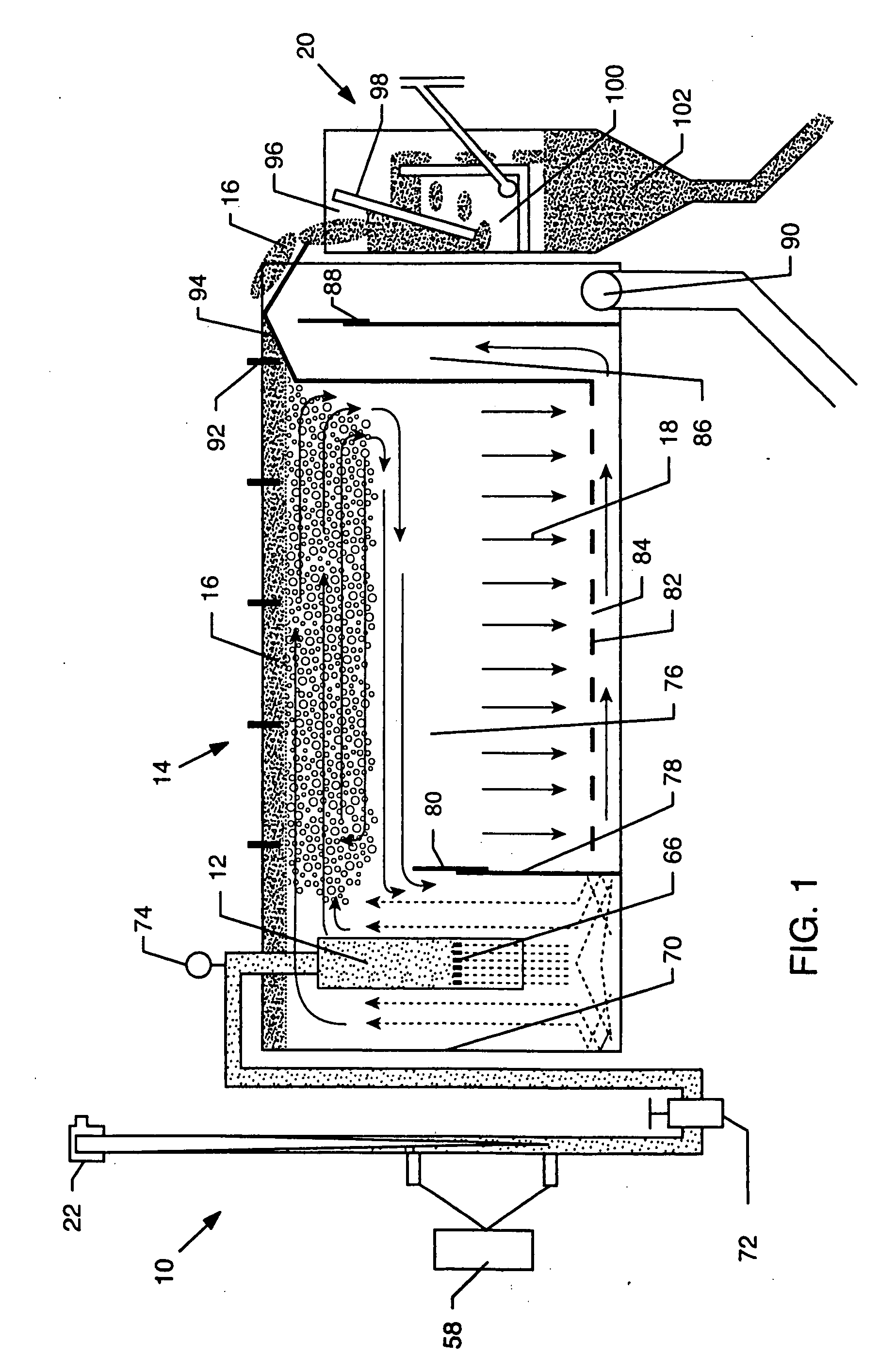 System and method of gas energy management for particle flotation and separation