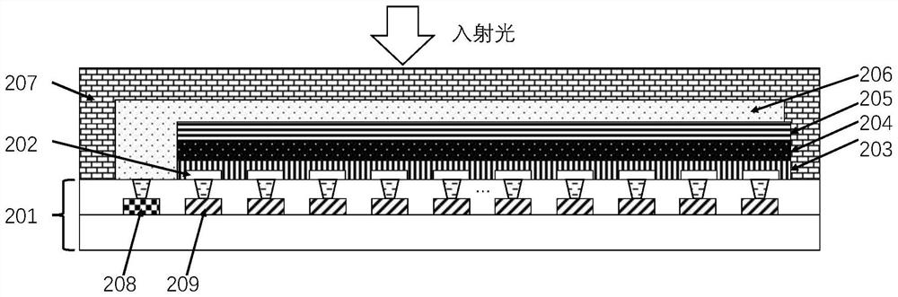 Micromolecule organic light detector and preparation method thereof