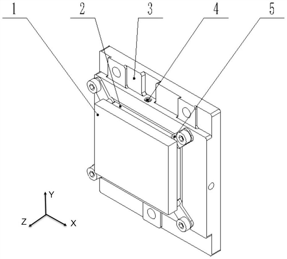 Low-temperature high-stability supporting structure for installing reflective optical grating