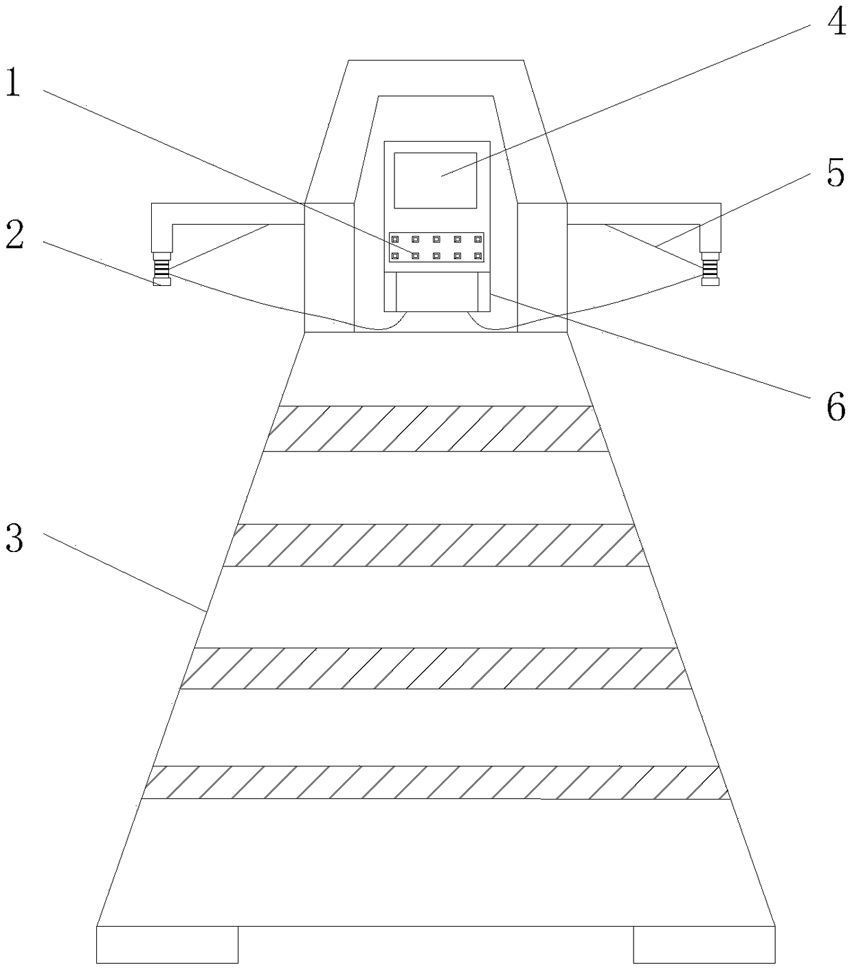 Fault detector for communication engineering overhead cable