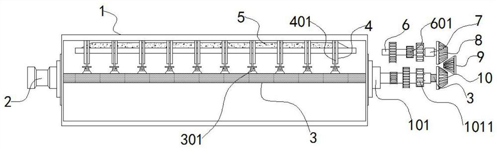 One kind of variable-speed cutting integrated paper feed roller for paper machine