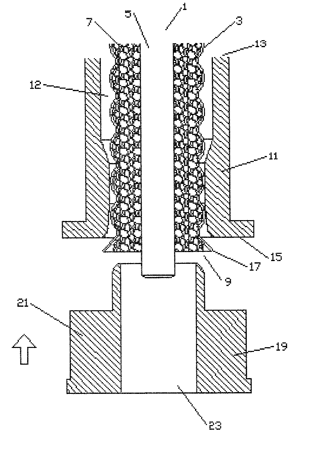 Connector and Coaxial Cable with Outer Conductor Cylindrical Section Axial Compression Connection