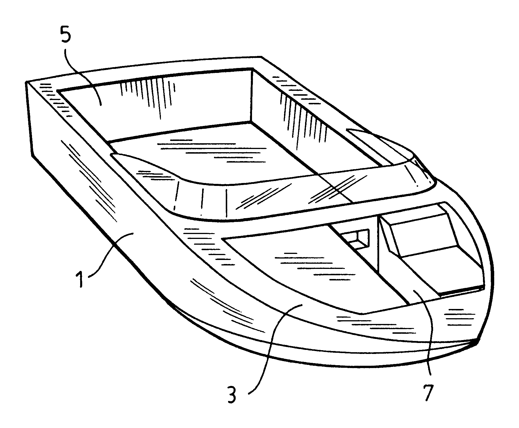 Boat with hideable bow seating area