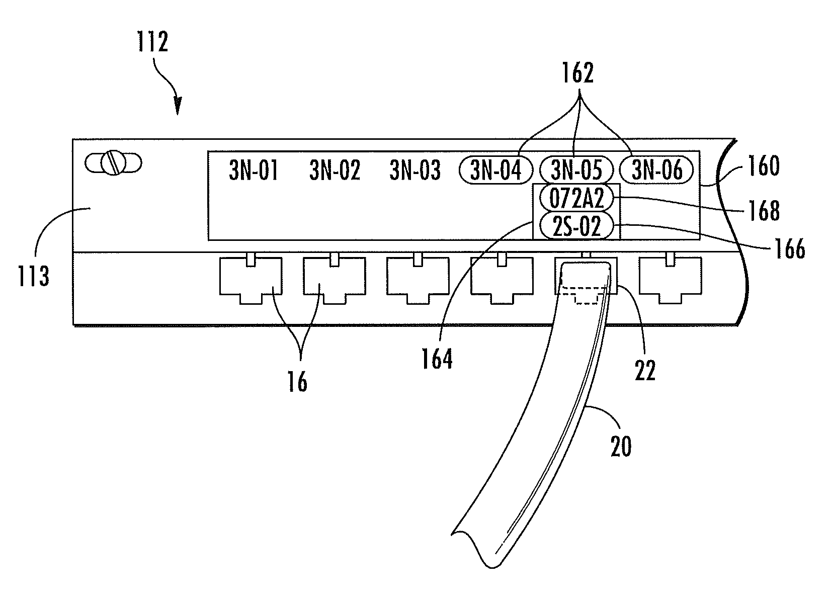 Dynamic labeling of patch panel ports