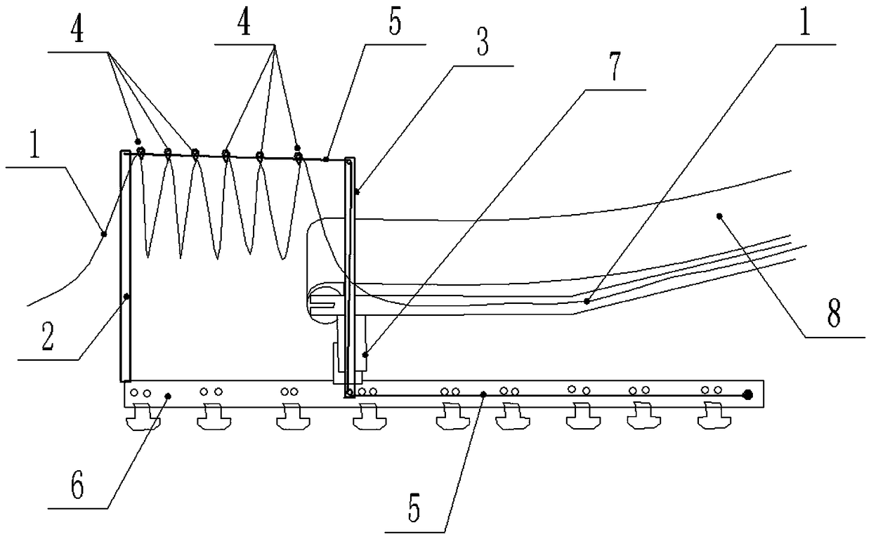 Cable moving apparatus based on loading machine