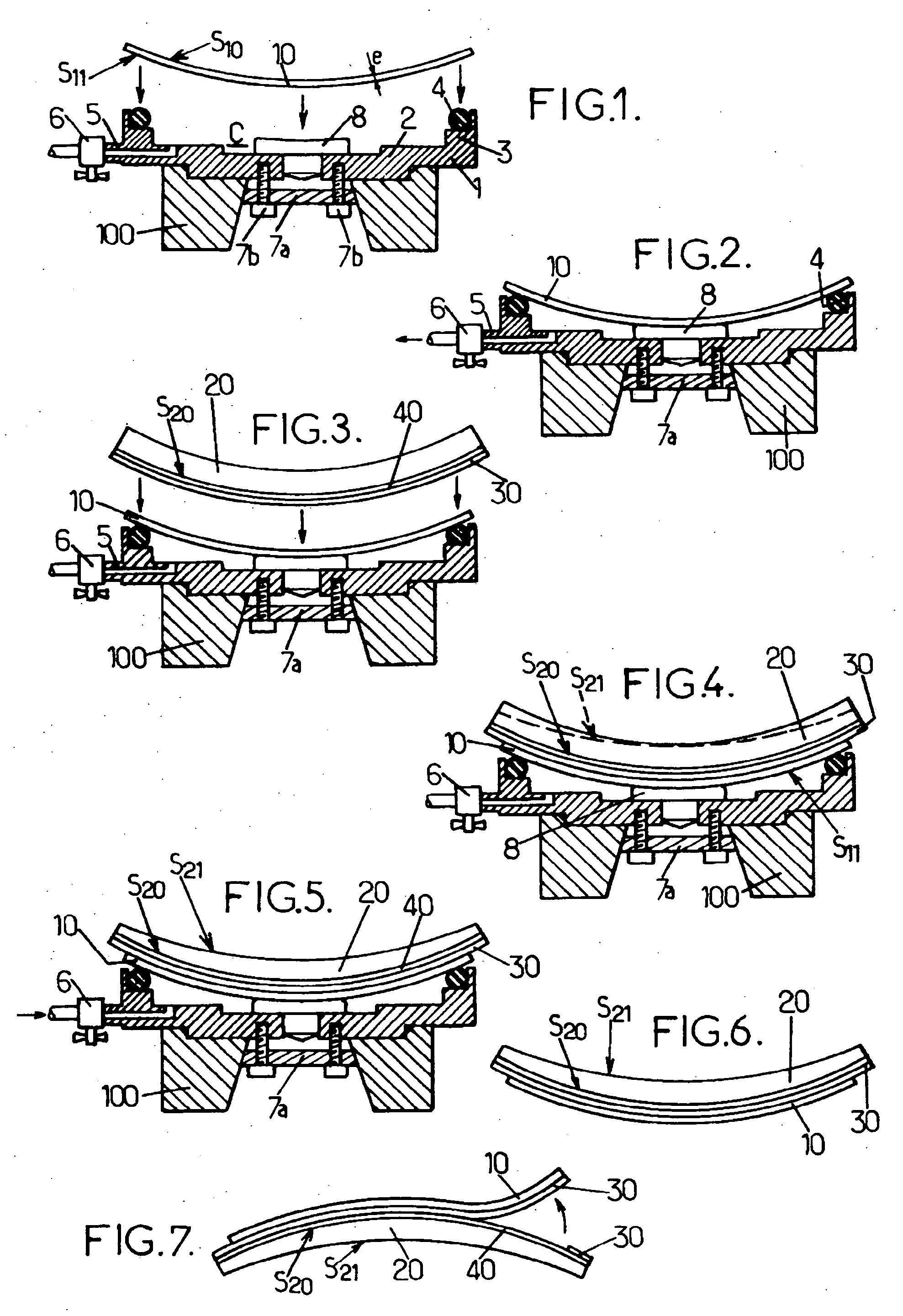 Process for holding an optical lens on a holder of a lens machining equipment