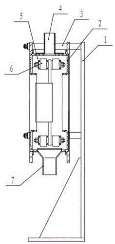 Blowing/suction-type carbon powder collecting device for throughflow horizontal generator unit
