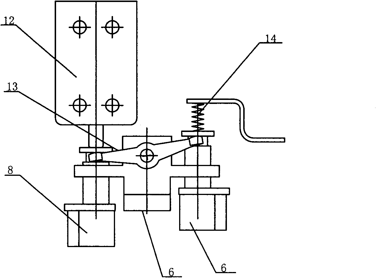 Cam running-needle control mechanism of flat knitting machine