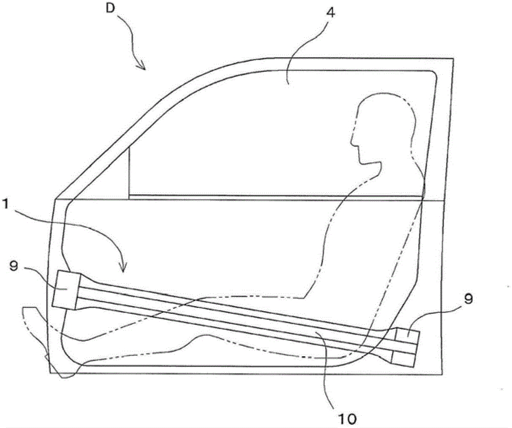 Collision reinforcement material for vehicle