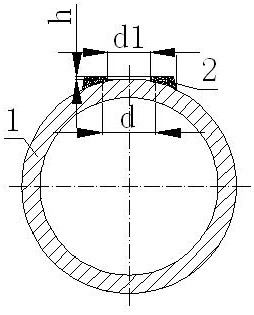 A saddle-type large tube seat welding method