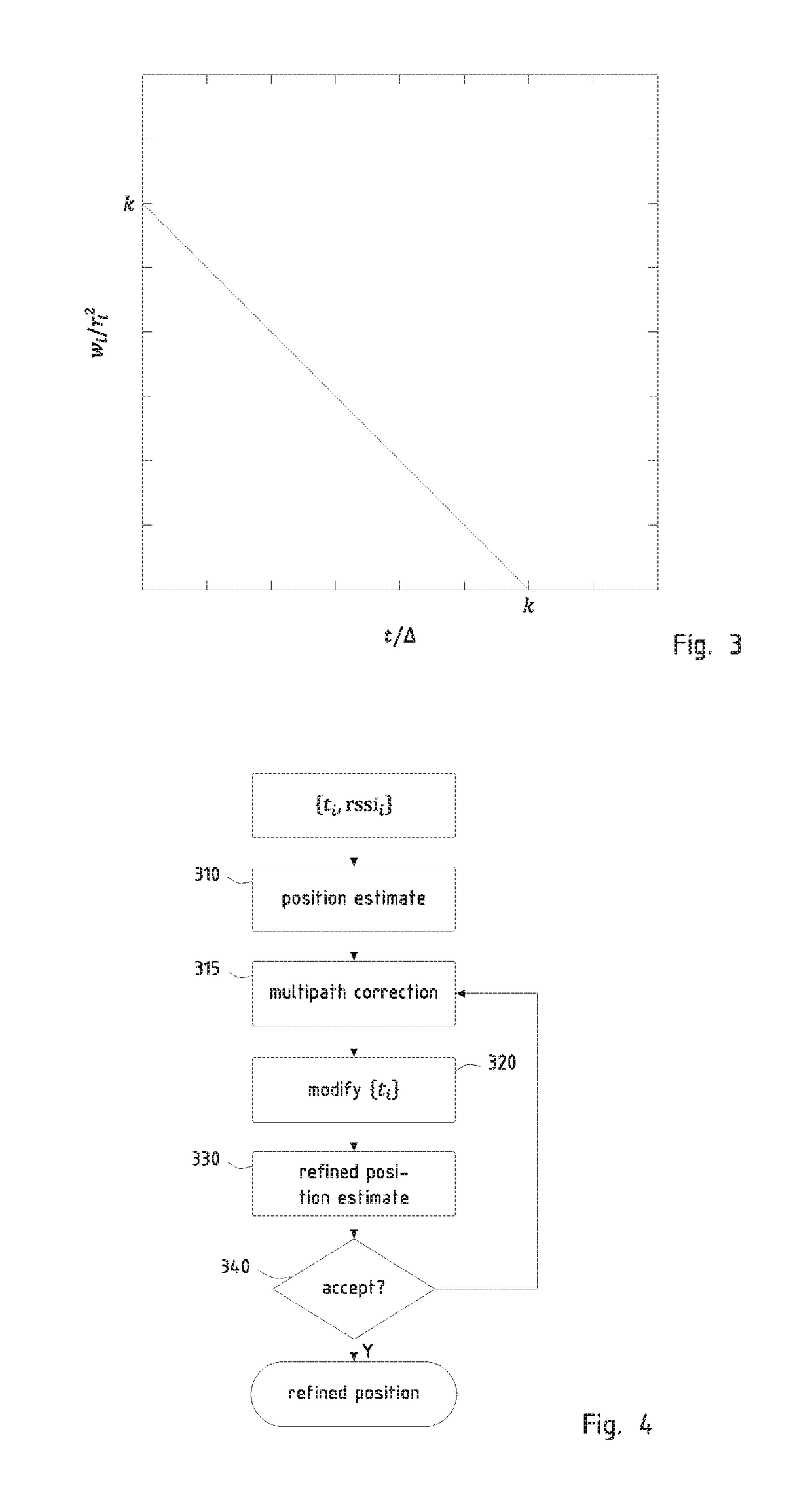 Positioning system and method with multipath mitigation