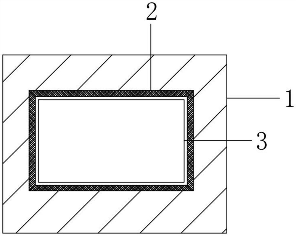 Wall assembled type television cabinet heat dissipation installation structure