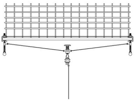 Safety device for building external wall construction
