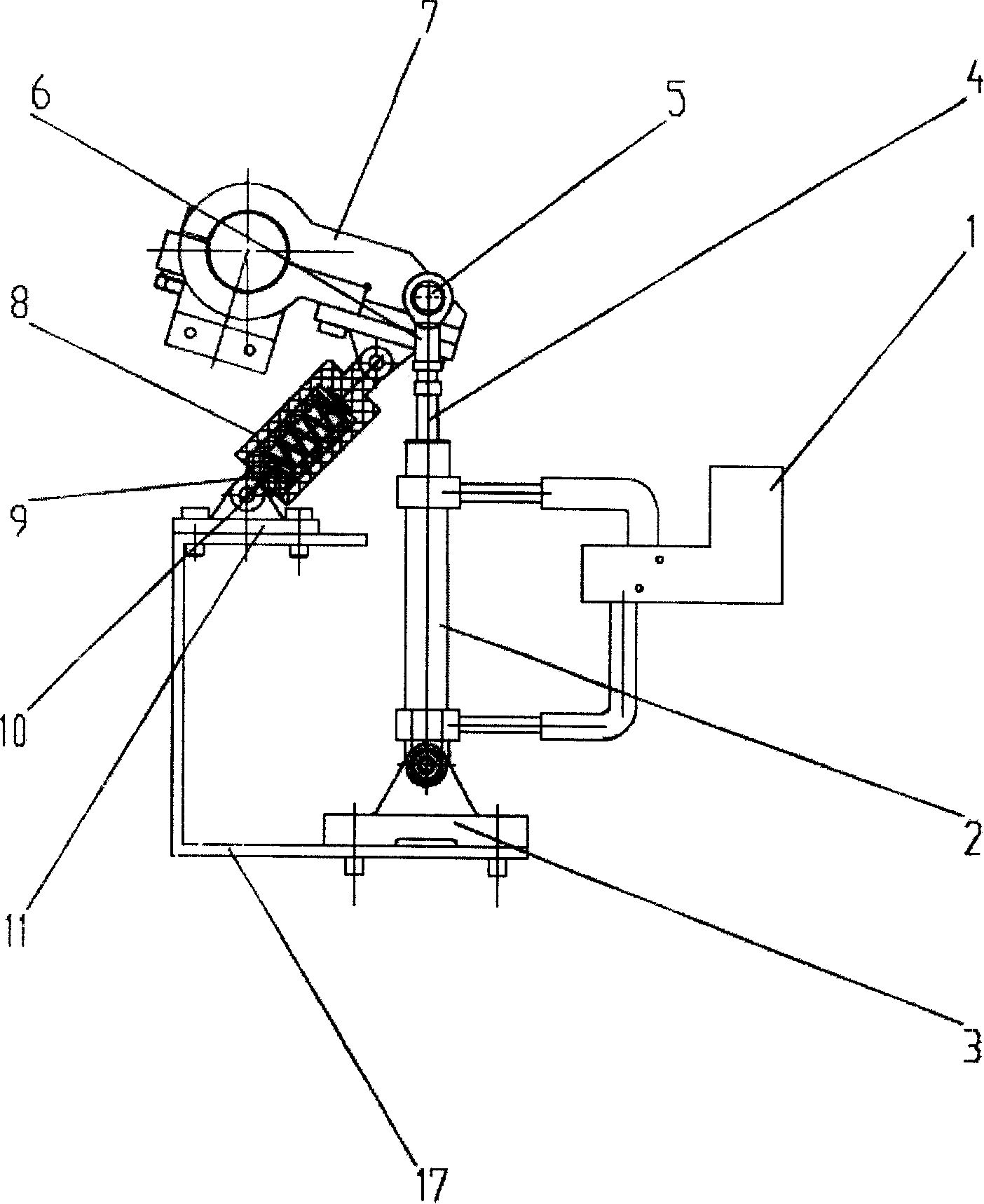 Elevator apparatus of pony roll support