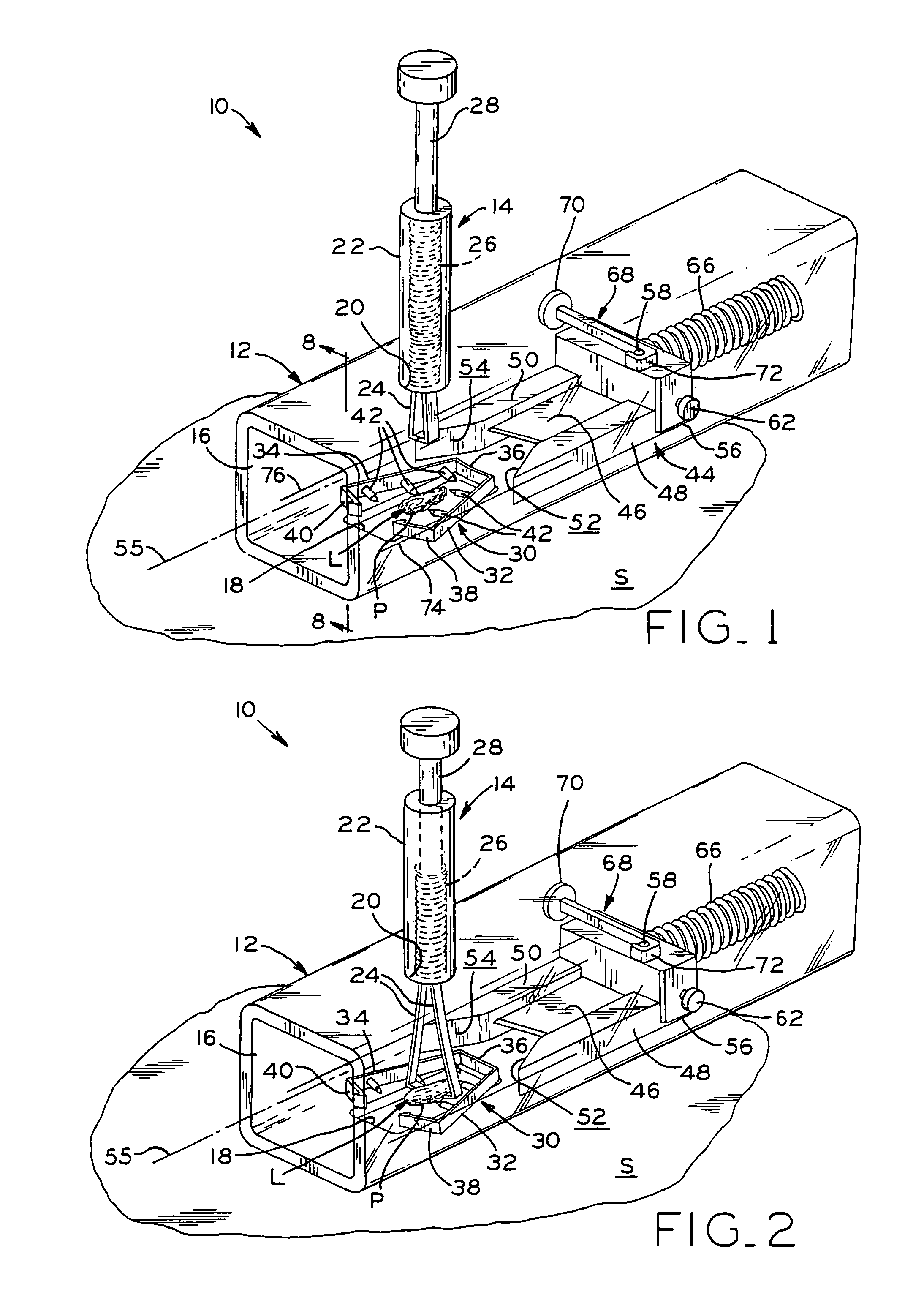 Skin lesion exciser and skin-closure device therefor
