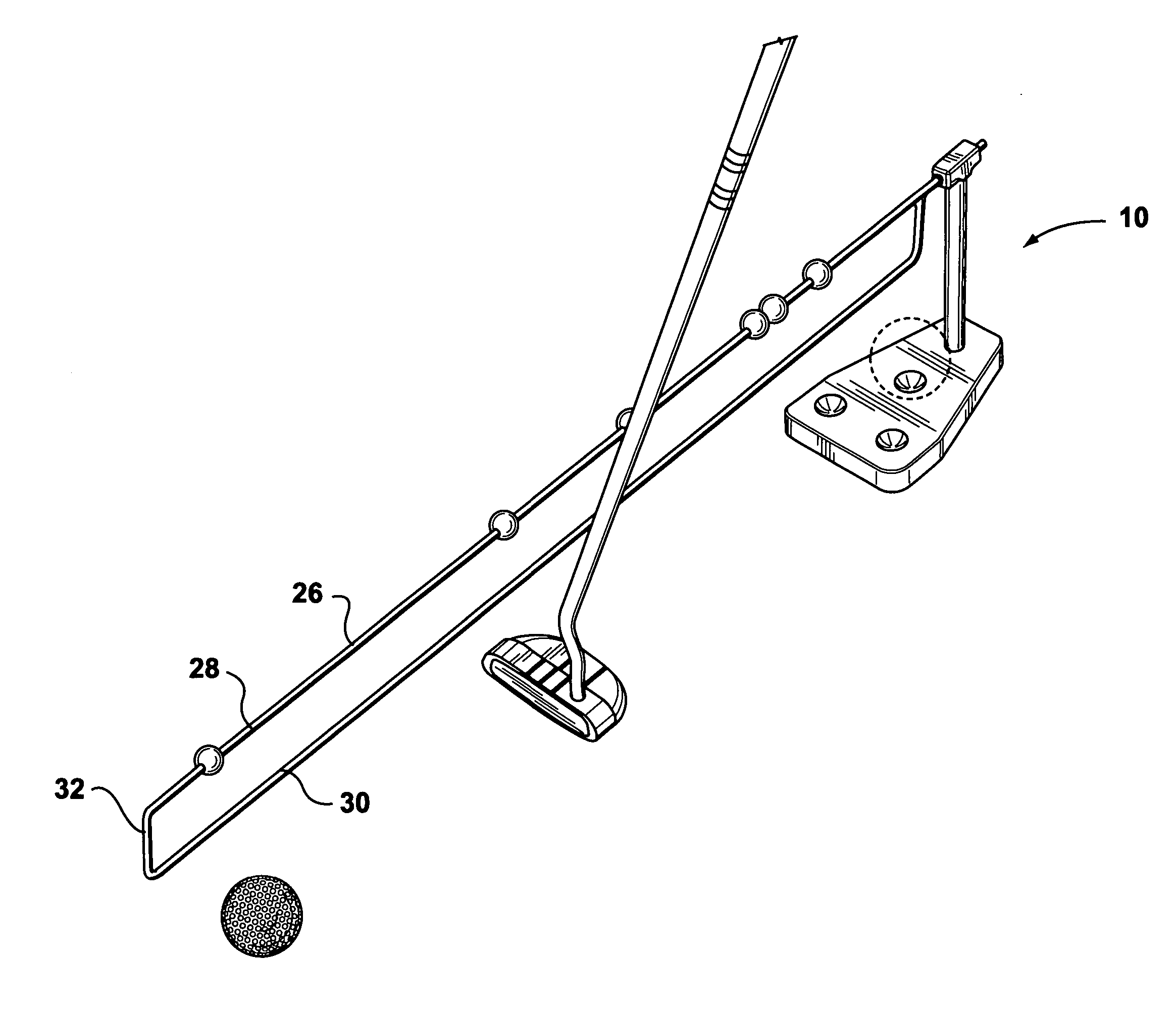 Putting practice and training device