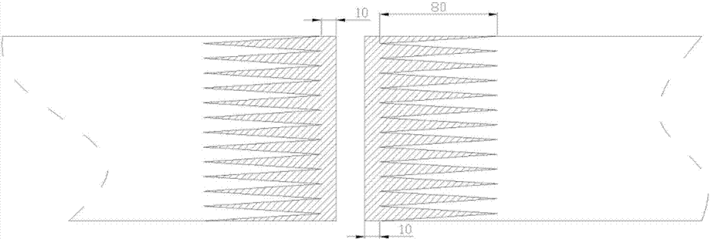 Big grid pattern conveyer belt joint structure and method