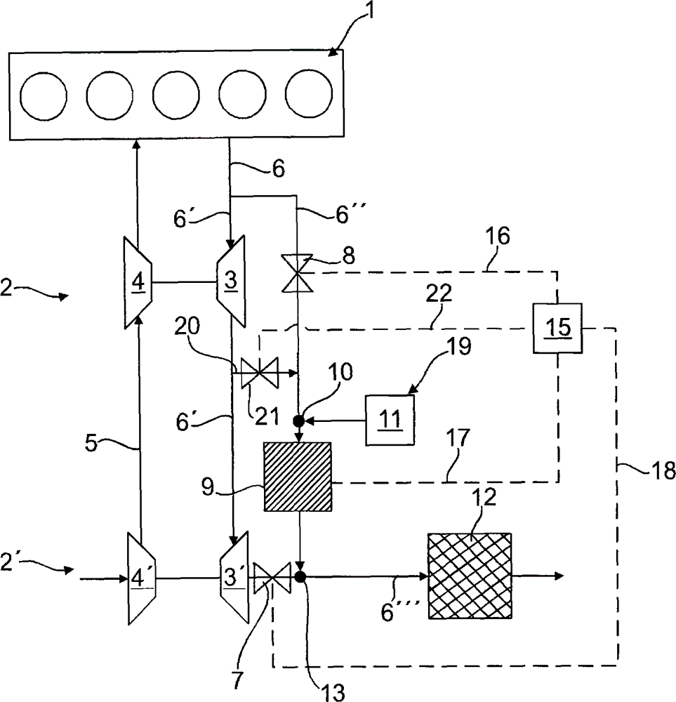 Method and device for cleaning an exhaust gas flow of a combustion engine