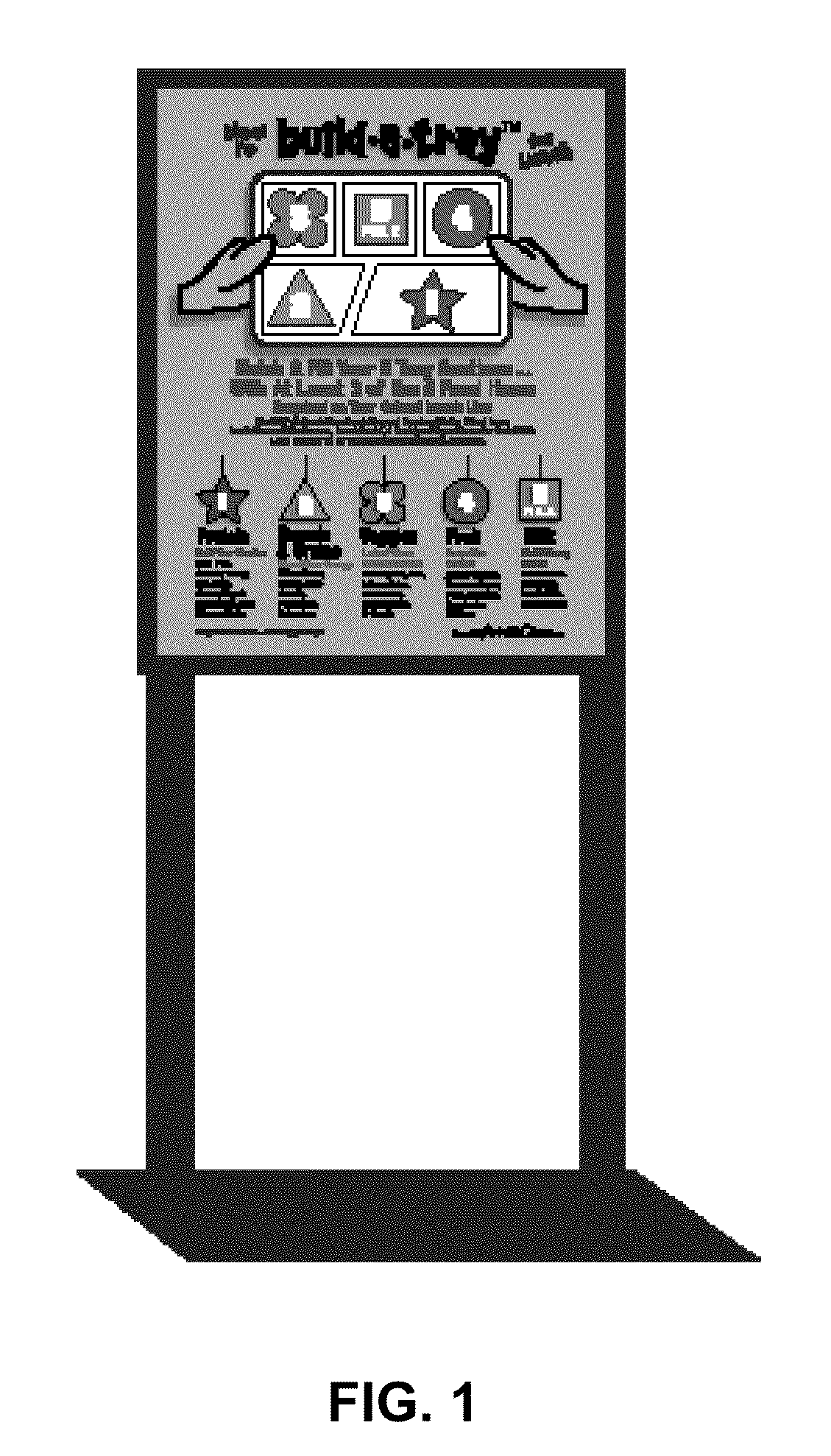 Method and apparatus for guiding a child in the self-selection of a nutritionally-balanced meal in order to increase the likelihood that the child will consume a nutritionally-balanced meal