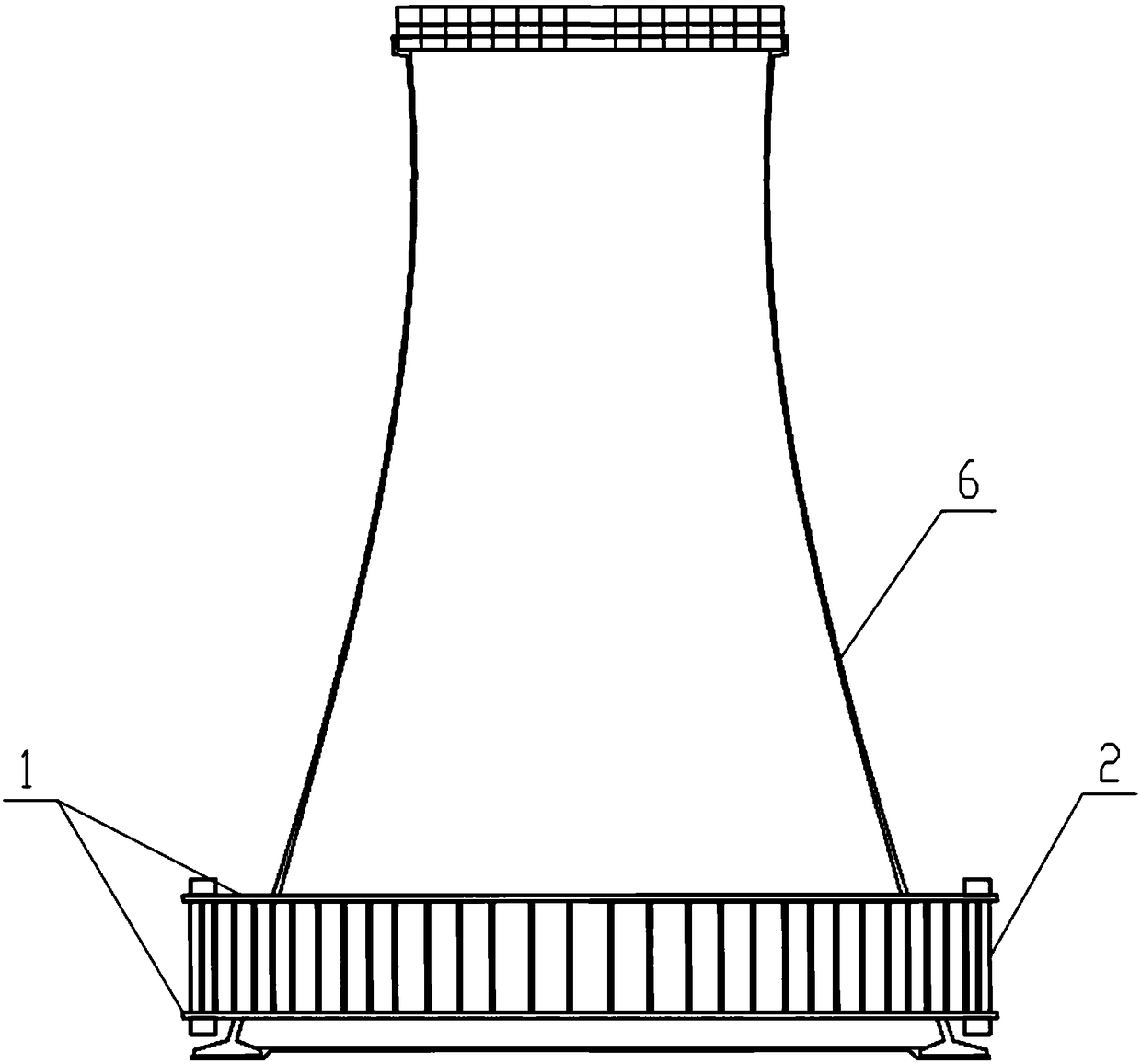 Device for automatically adjusting ventilation quantity of cooling tower