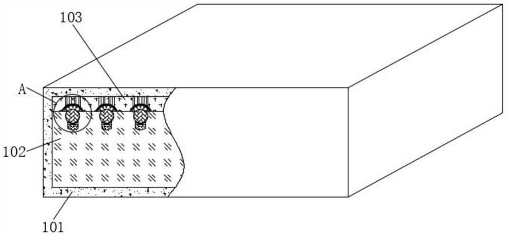 Magnetic drainage type self-repairing roof insulation board