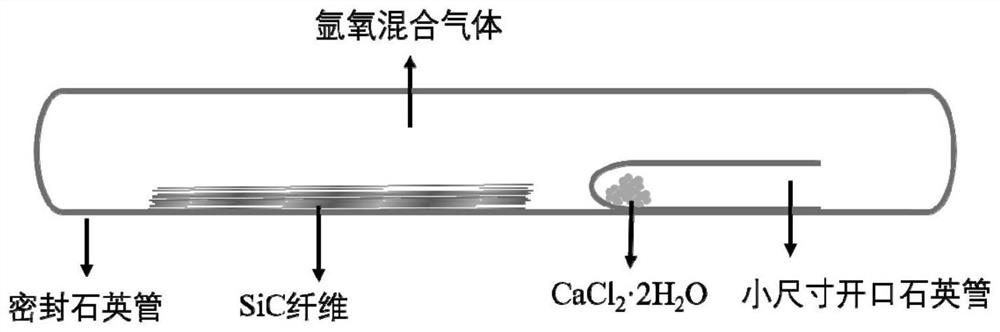 A simplified method for simulating the high-temperature water-oxygen environment of silicon carbide fibers by using sealed quartz tubes