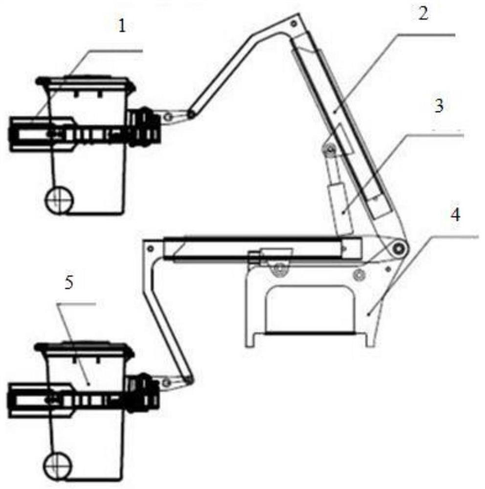 Stretchable arm holding barrel feeding mechanism control method and device, equipment and sanitation vehicle