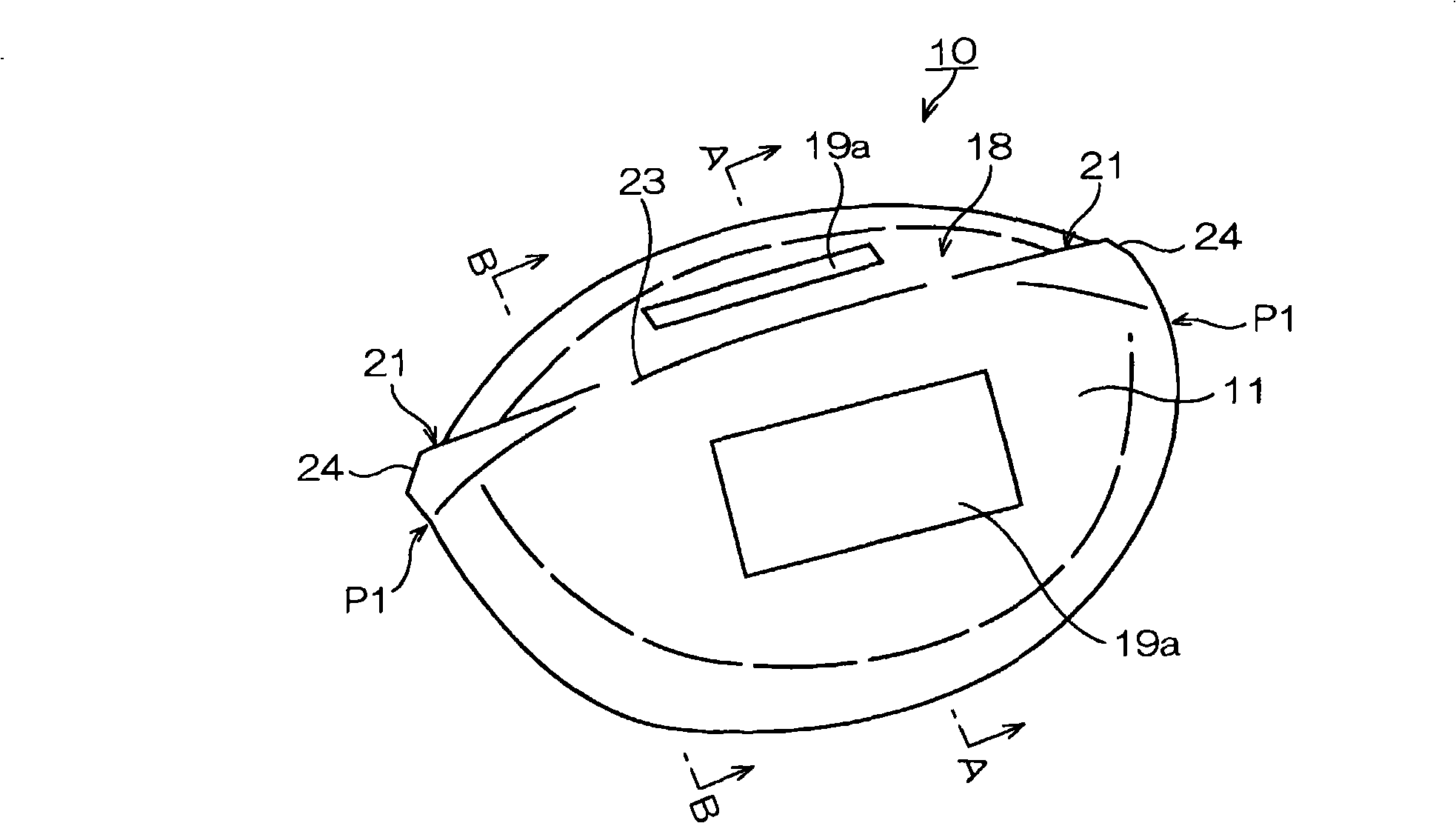 Absorbent breast pad and manufacturing method for the same