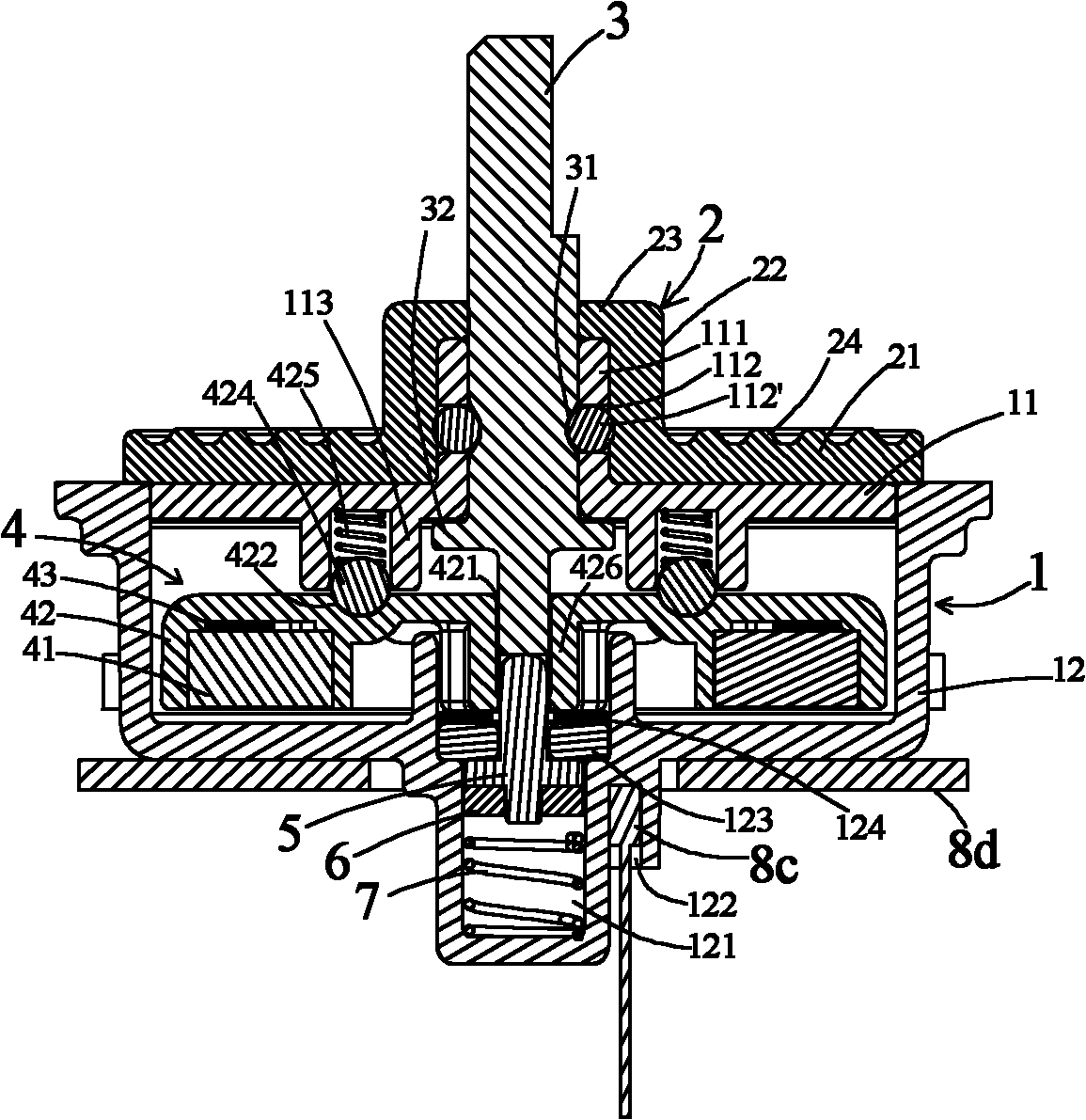 Magnetic induction water-proof encoder