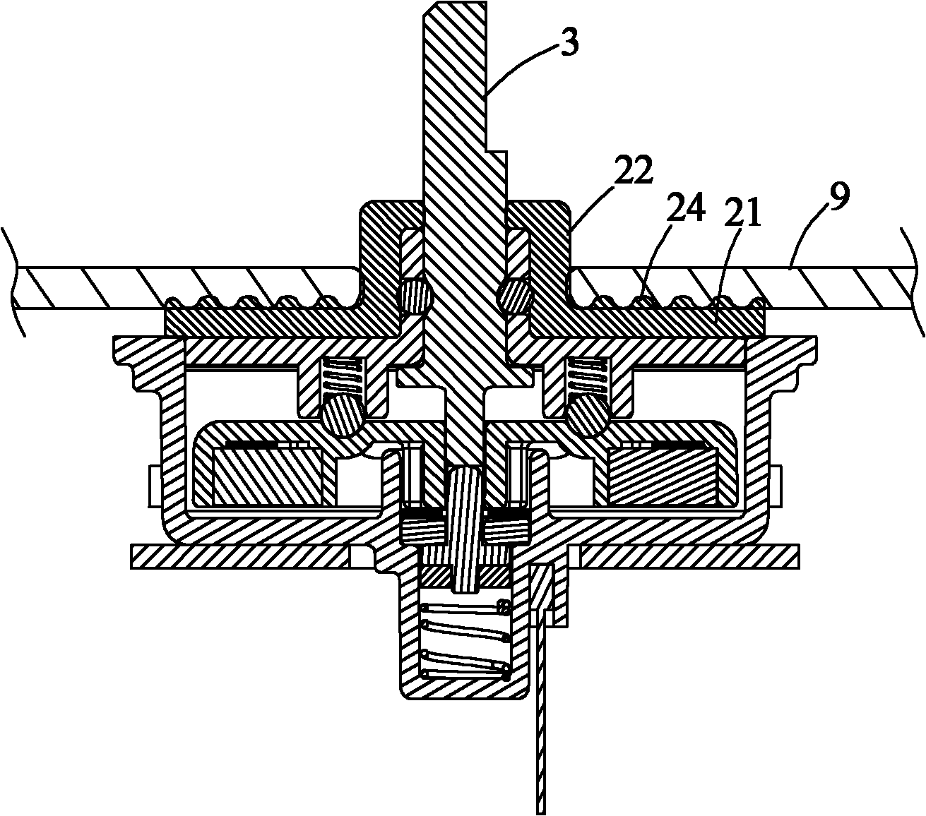 Magnetic induction water-proof encoder