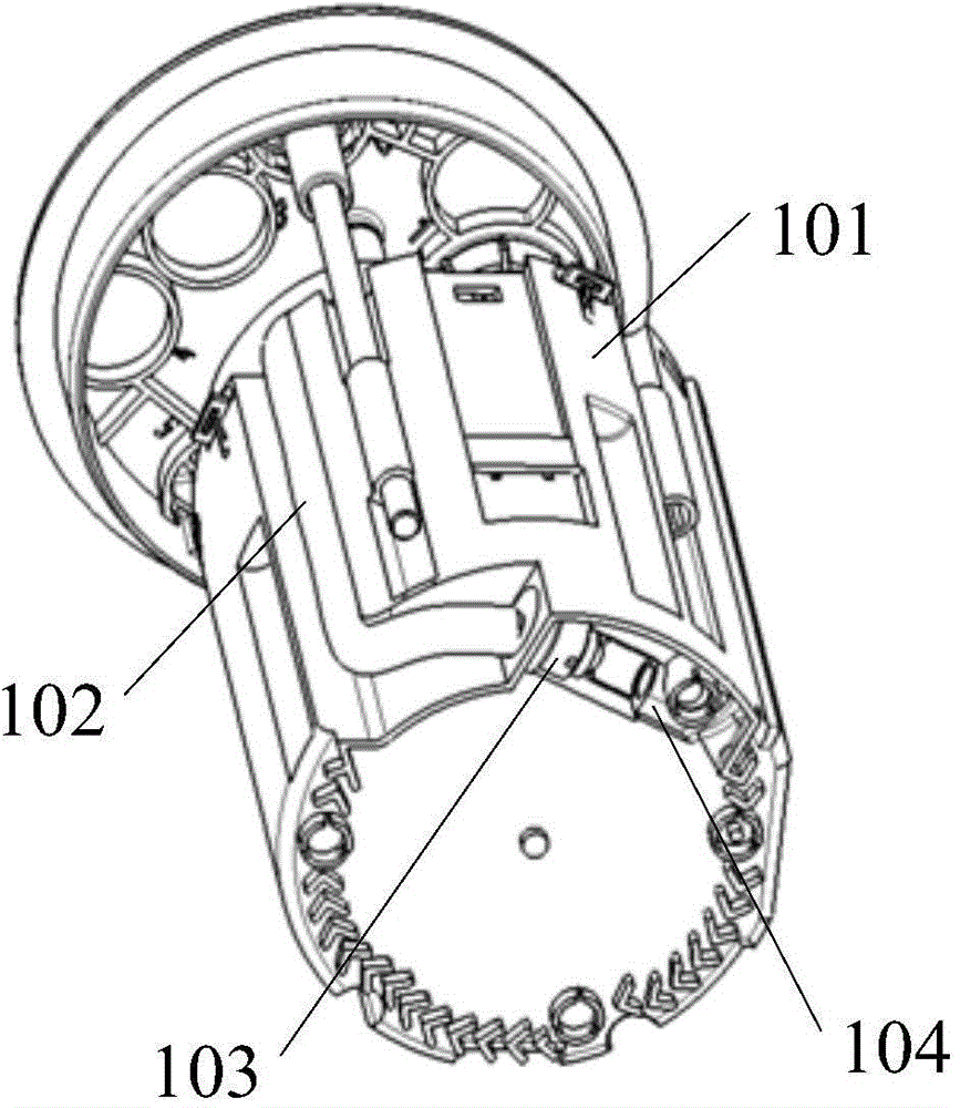 Oil transfer pump oil return structure