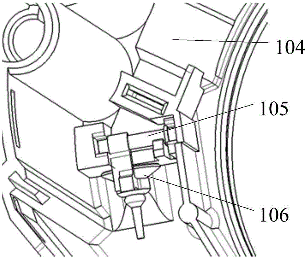 Oil transfer pump oil return structure