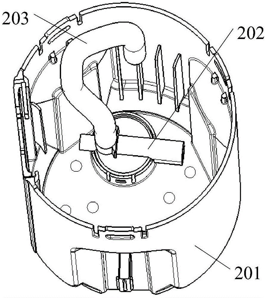 Oil transfer pump oil return structure