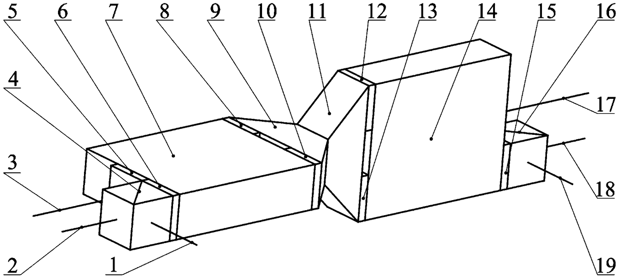 Vertical 90 degree spatial optical mixer