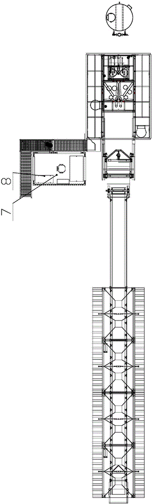 Elevator bucket loading type concrete batching plant