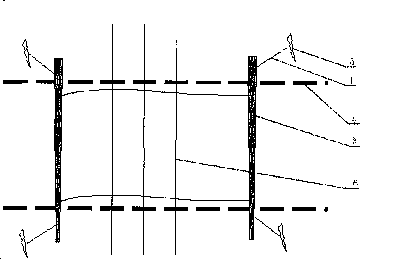 Construction method for spanning railway, highroad or 6KV alive power line without using spanning frame when expanding optical cable of new lines