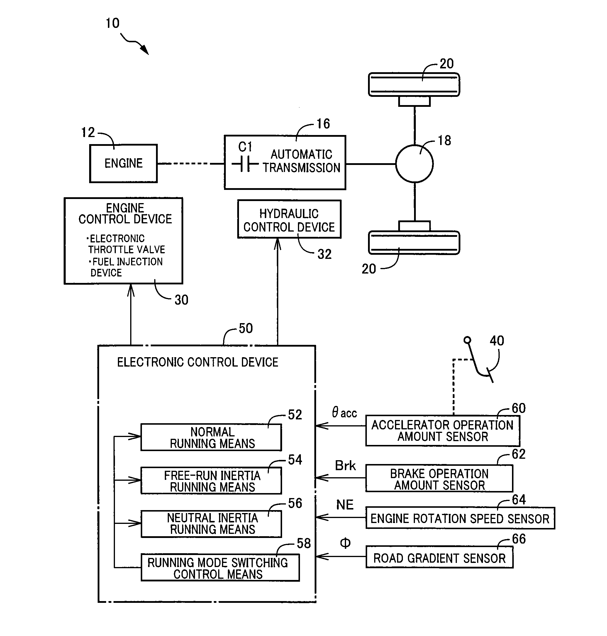 Vehicle drive controller