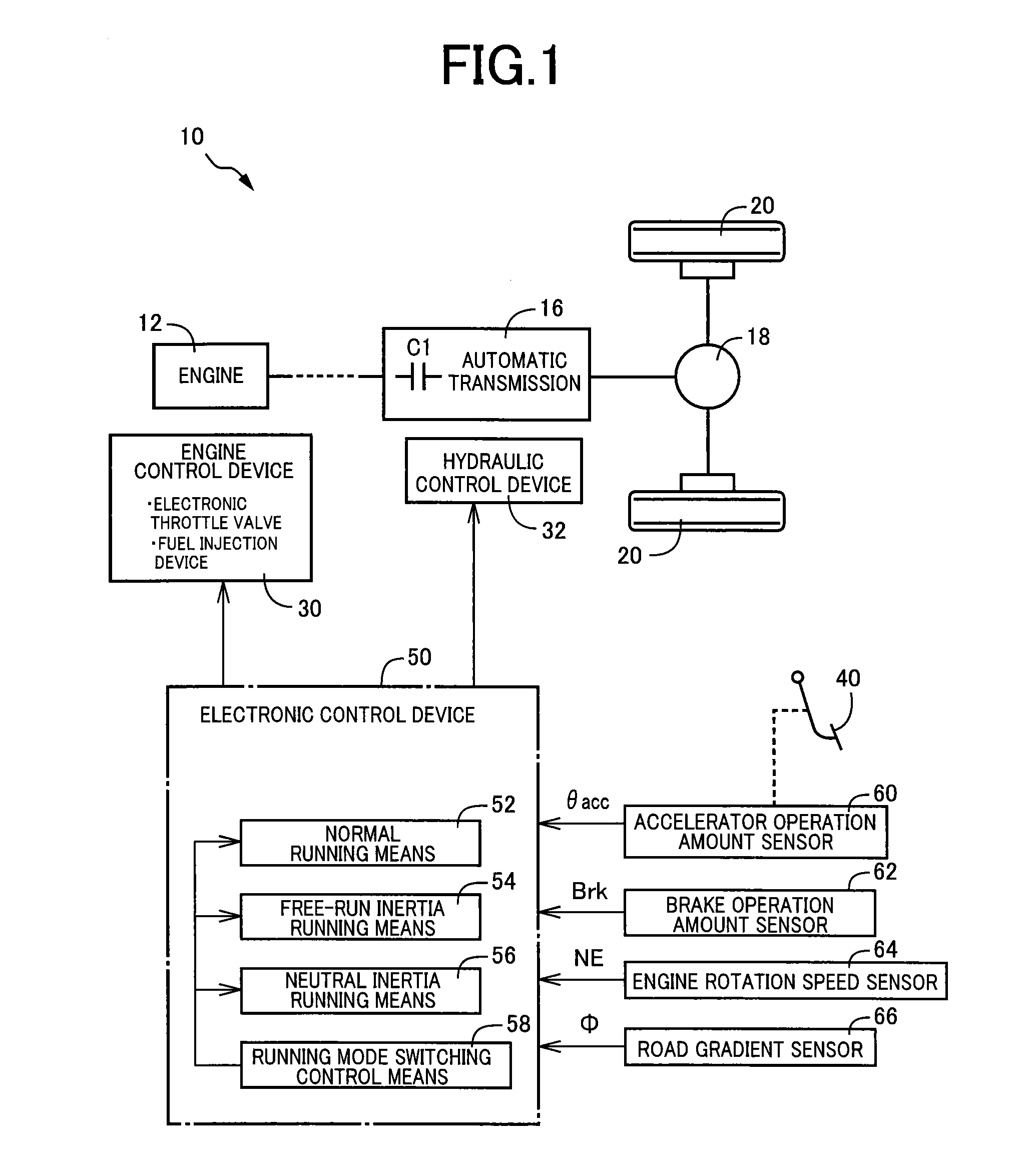 Vehicle drive controller