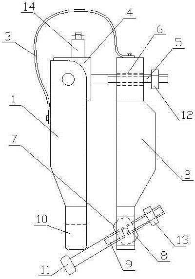 Ground potential installation type shunt clamp device and installation method thereof