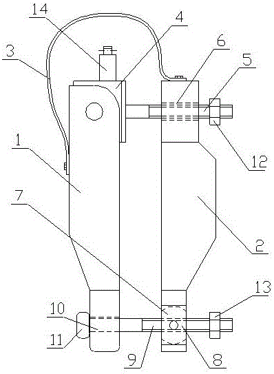 Ground potential installation type shunt clamp device and installation method thereof